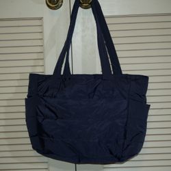 BAGSMART Lightweight Puffy Tote - Navy Blue