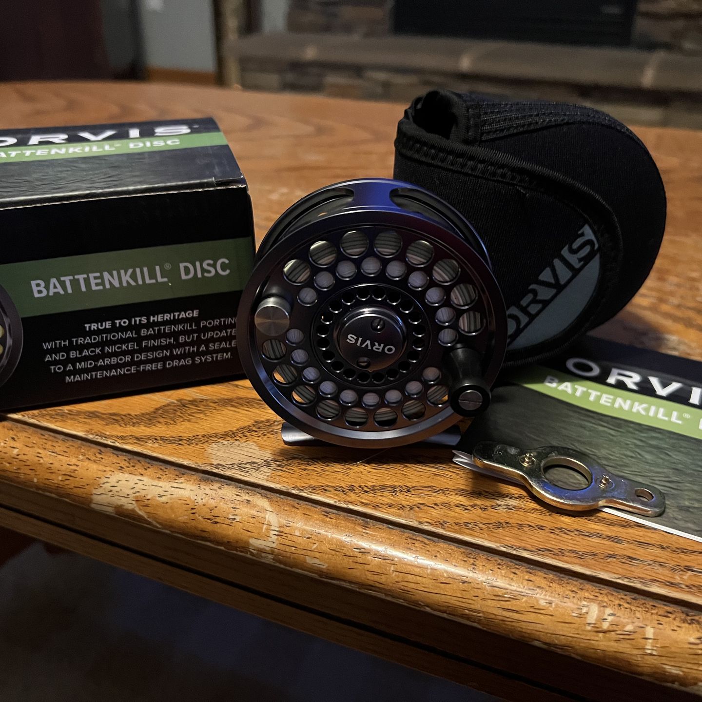 Fly fishing rod and reel.