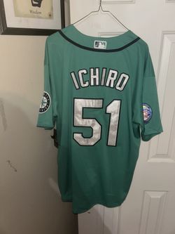 Nike Ichiro Suzuki Seattle Mariners green jersey size xl