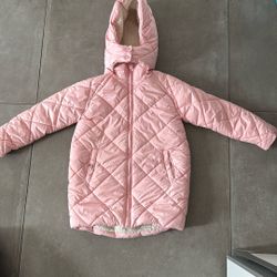 Girls Pink Winter Jacket Size 8