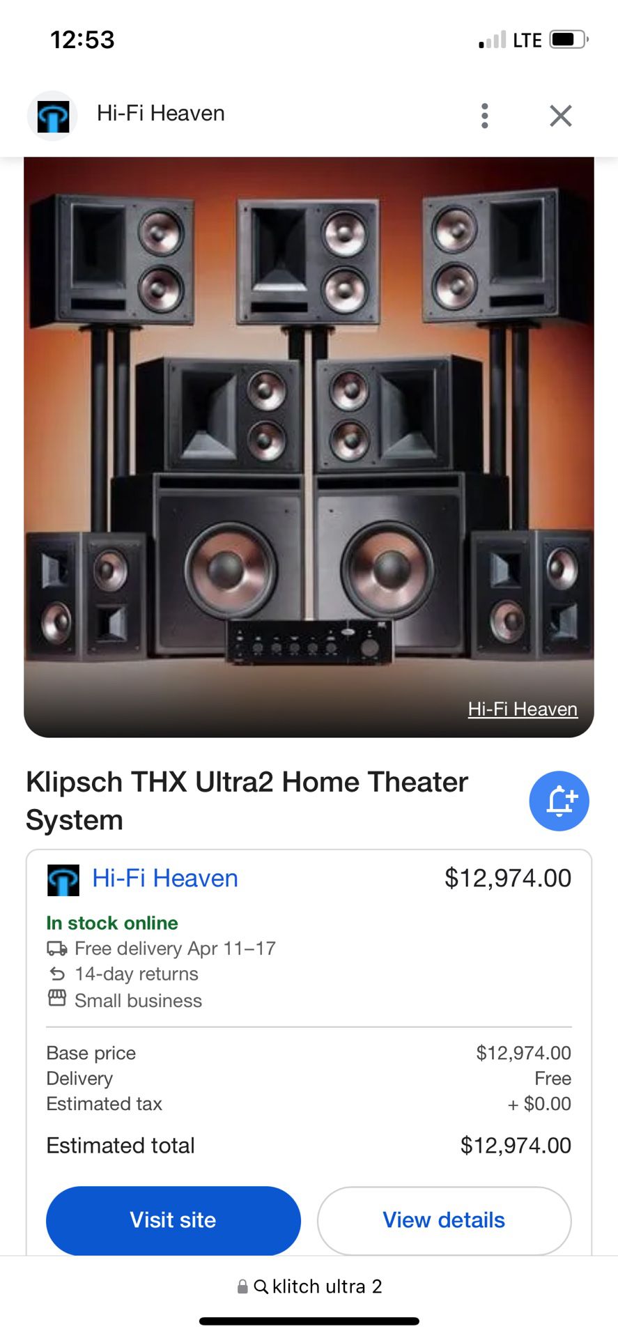 Klipsch Ultra 2 Home Theater 
