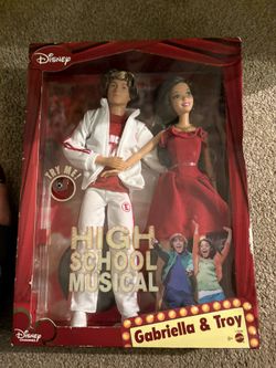 Vintage mattel High School Musical Troy & Gabriella dolls