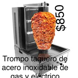 Trompo, taquero de al pastor eléctrico, para girar de gas propano
