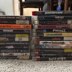 Ps3 Games, 7$ Each 23 In Total Or 140 For All