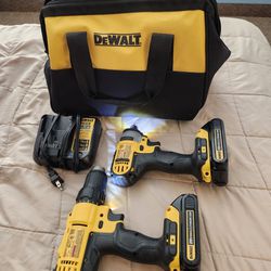 NEW Dewalt 20 Volt Drill And Impact 