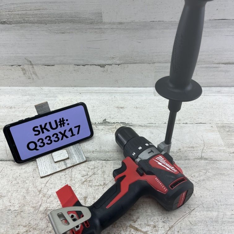 USED Milwaukee M18 18V Brushless Cordless 1/2 in. Compact Hammer Drill (Tool Only)