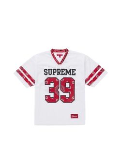 Supreme Bandana Football Jersey White