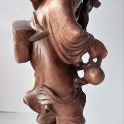 Hand Carved Wood -  Chinese Figure