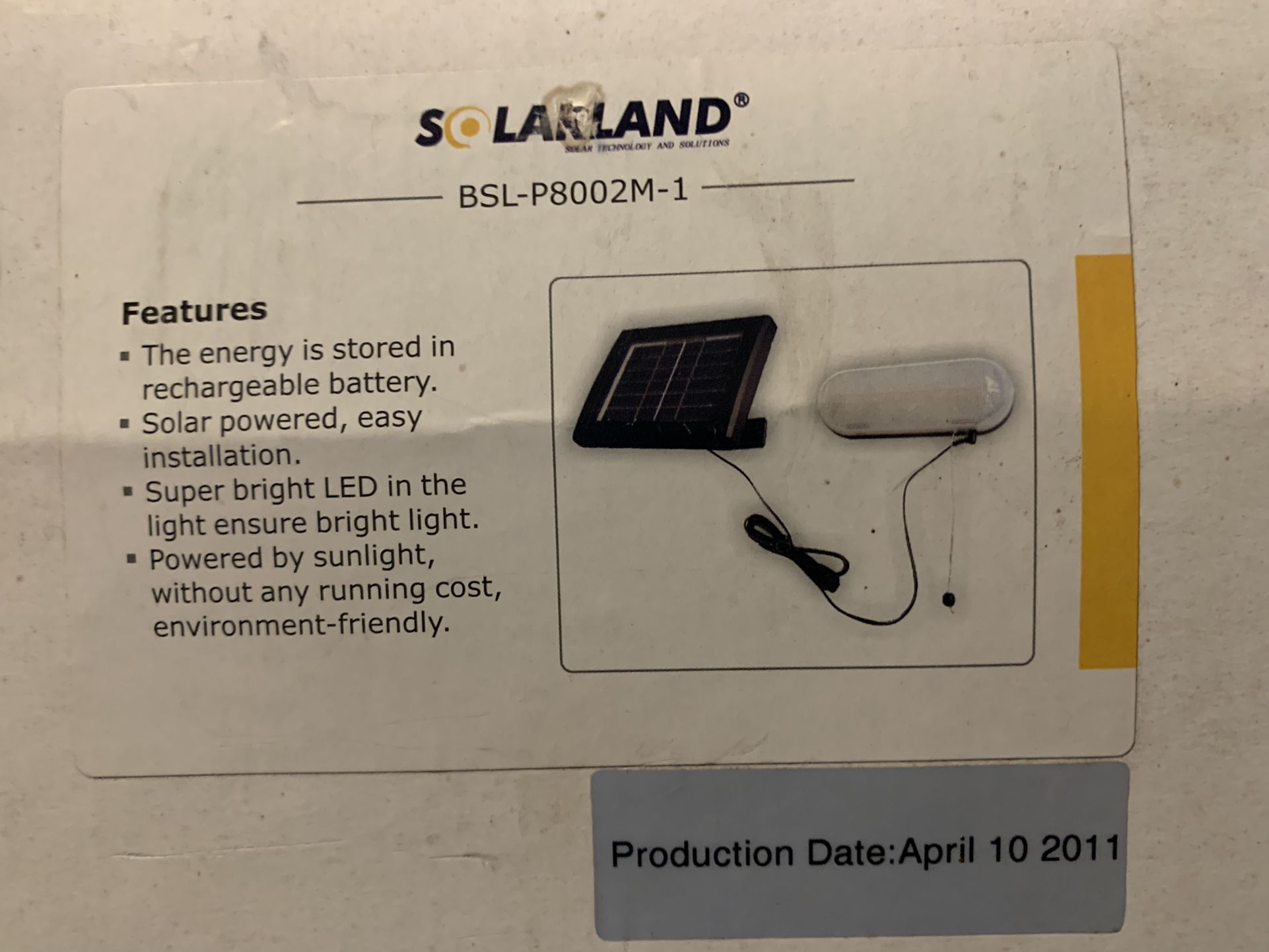 Solar Powered Shed Light