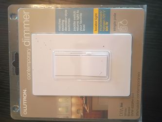 .Lutron Diva Single Pole Dimmer Switch DVW-600PH-WH
