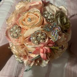 Ramo De 15 Años Rose Gold