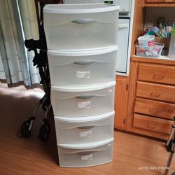 Tall bedroom stackable storage drawers