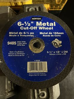 6-1/2 Metal Cut-off Wheel