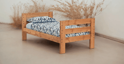 Twin bed frame solid pine