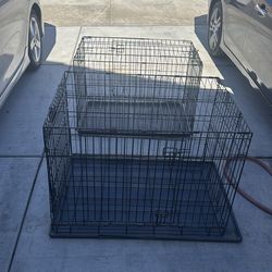 2 dog cages