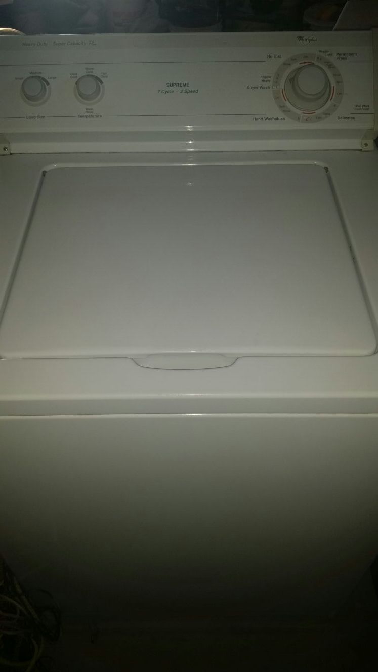 WHIRLPOOL Heavy Duty Super Capacity Plus Supreme 7 Cycle 2 speed