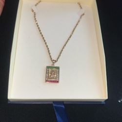 Rope Chain 14kt With Malverde Medallion 