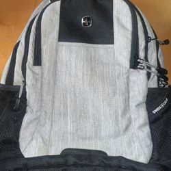 SwissGear Gray & Black Backpack Travel School Laptop Bag