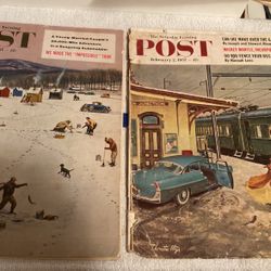 Two 1957 Post Magazines