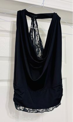 Venus Black Halter Tank Top Size  M
