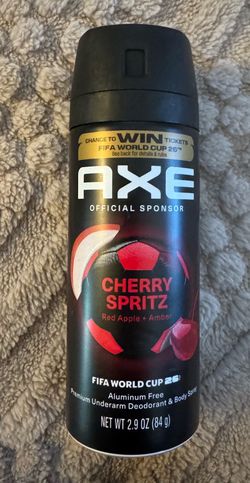 New AXE Fine Fragrance Collection Body Spray Cherry Spritz 72 Hour Freshness Aluminum Free 2.9 oz