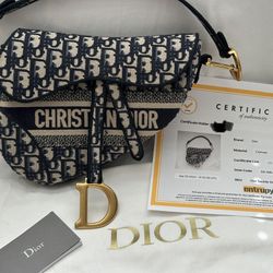 Authentic Dior Saddle Bag Oblique w/ Entrupy Certificate 