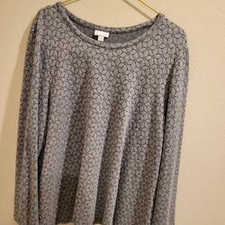 Ladies Grey Pullover  J Jill  XL
