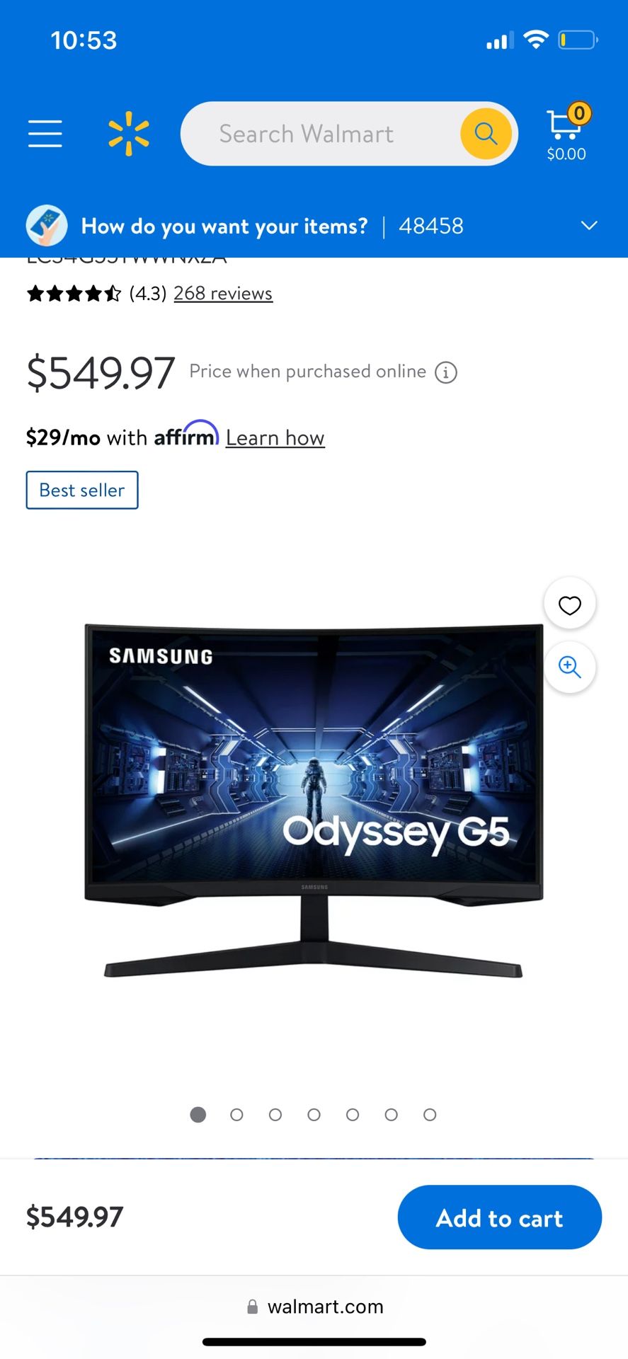 Samsung Odyssey G5 34”