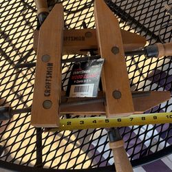 Set of two new Old Stock Craftsmen wood clamps