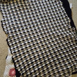 Crochet Blanket Heart Pattern 5x7