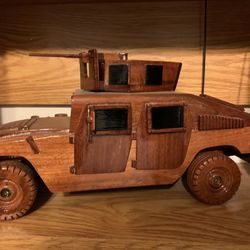 Custom Made Mahogany Hummer With .50 Cal MG