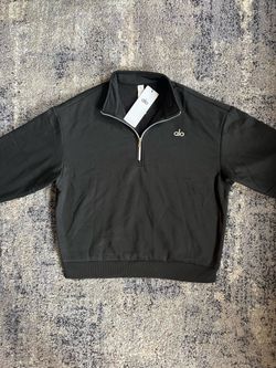 Black Alo Yoga accolade quarter zip- size S