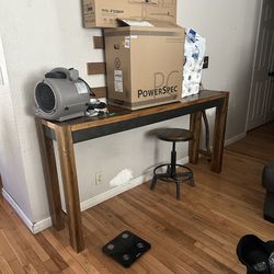 Bar table with 4 chairs 16”x72”