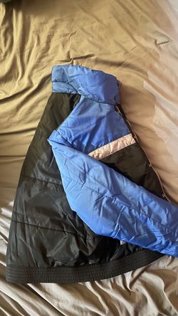 Vail Classic Men’s Blue/Black Insulated Quilted Puffer Jacket Snap Short M