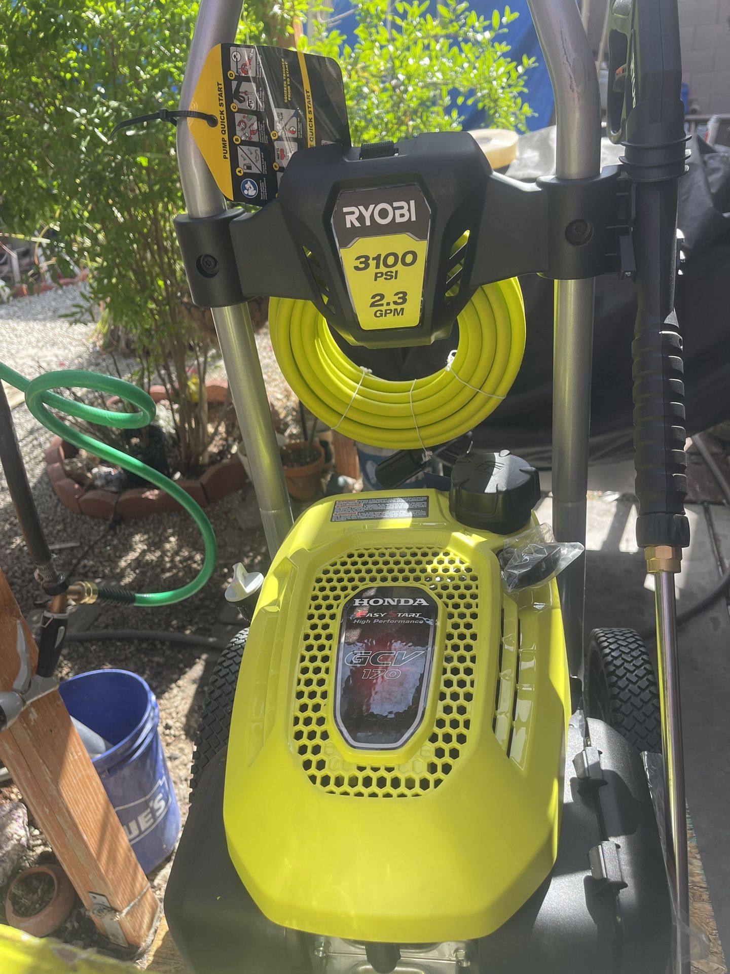 Ryobi 3100 psi 2 3 gpm honda gcv170 pressure washer for sale in