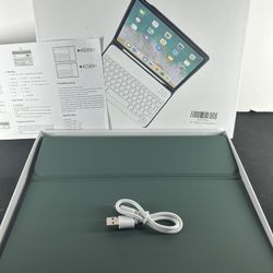 aoub for iPad (A16) 11th 10th Generation Case with Keyboard 11 inch 2025/2022, Detachable Bluetooth Keyboard, Smart Stand Folio Cover with Pencil Hold