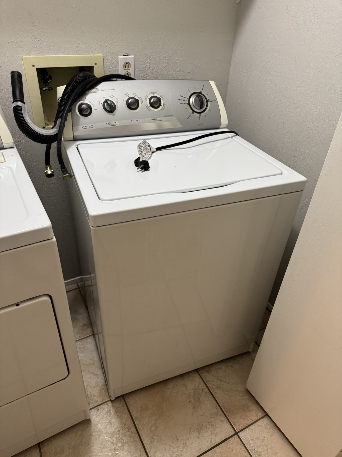 White Whirlpool Washer Machine