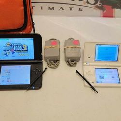 Nintendo White DSi 3DS XL Super Mario Edition Gameboy Player

