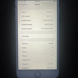 iPhone 8 Plus Brand New Unlocked with Sim Card (free service)