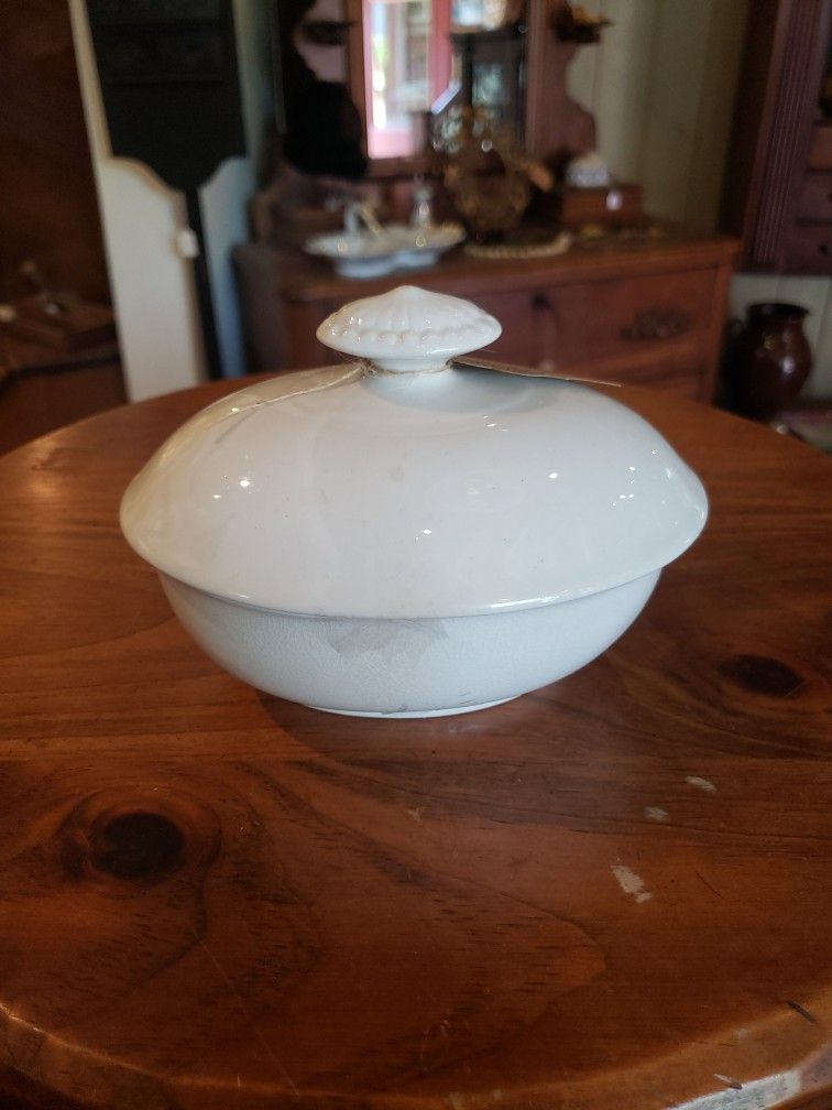 Antique Ironstone Soap Dish