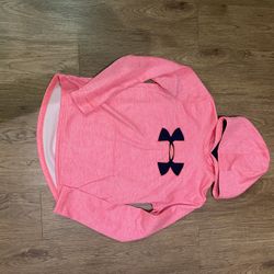 Under Armour Pink Logo Hoodie M