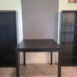 2 Bookshelves and a Table 