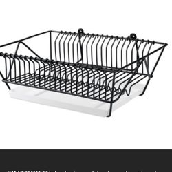 Fintorp Ikea Dish Drainer Rack Galvanized Black