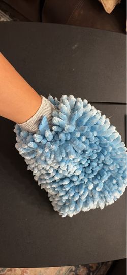 Blue Microfiber Car Wash Mitt