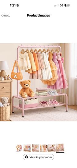 Kids Clothing Rack - Small Kids Costume Wardrobe