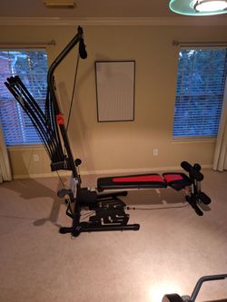 Bowflex PR1000 with ankle attachments