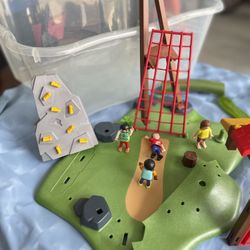 Farm Scene With Lake