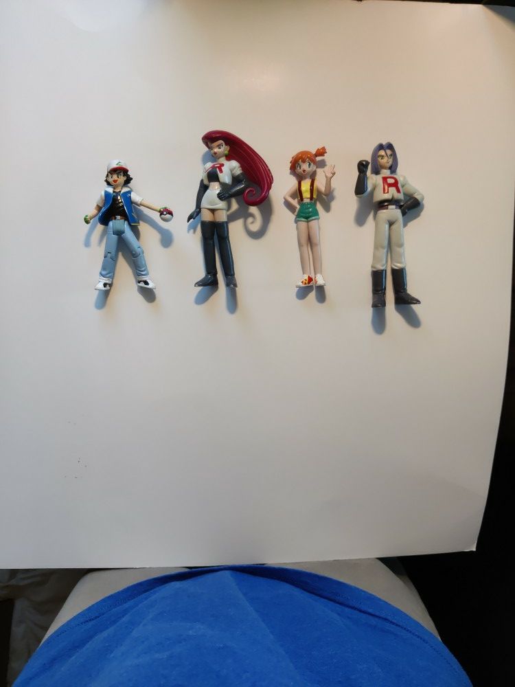 Pokemon Trainer Figures (All Late 90s Tomy Brand-Excluding Ash)