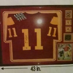 USC Trojans Heisman  Matt Leinart Autograph Custom Framed Jersey