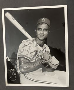 Vintage Joe Torre Autographed St. Louis Cardinals Photo – Hall of Fame